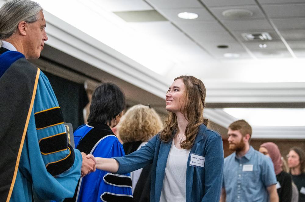 Awardee receiving award 4